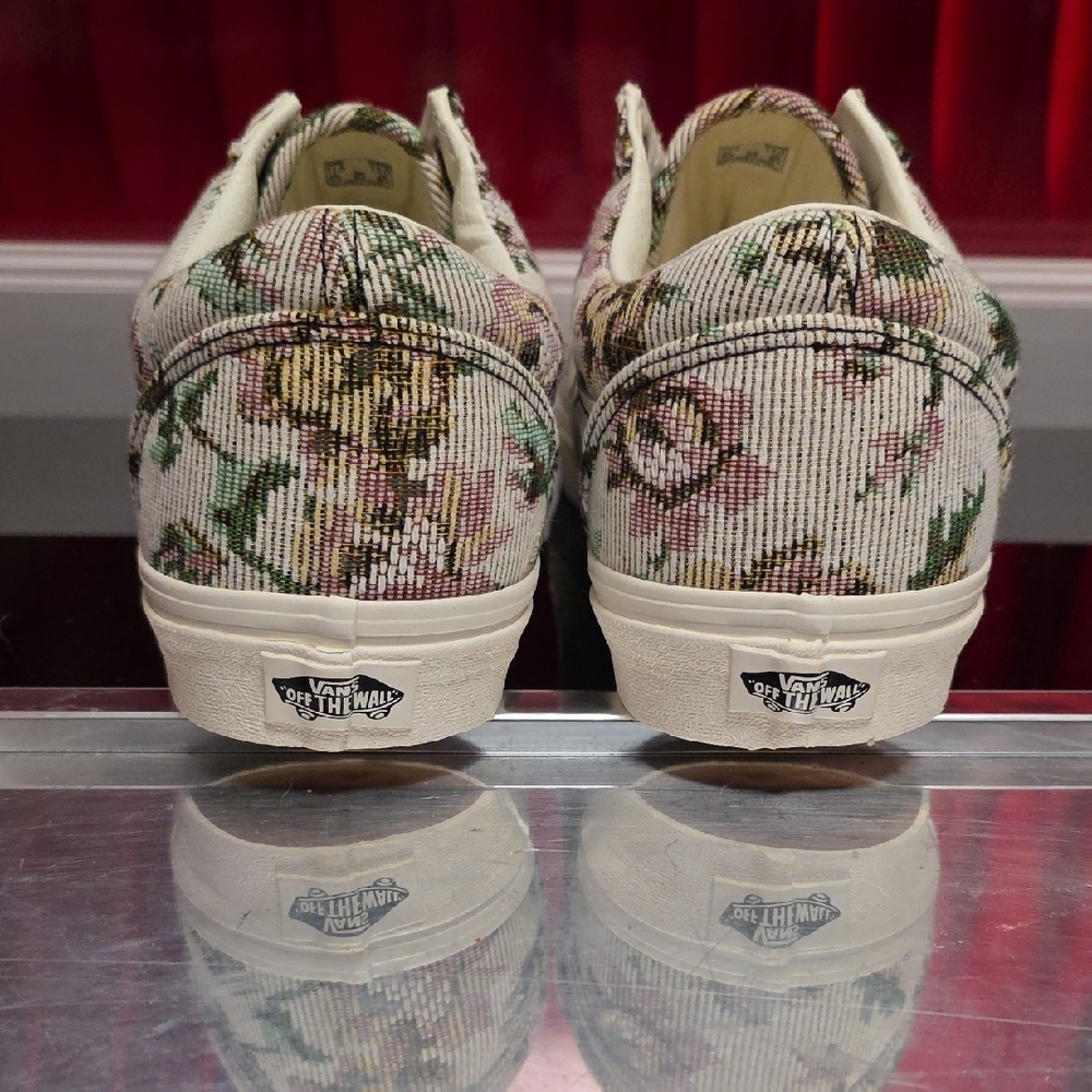 Vans Old Skool Tapestry Floral Marshmallow Mens 13 - Picture 3 of 5